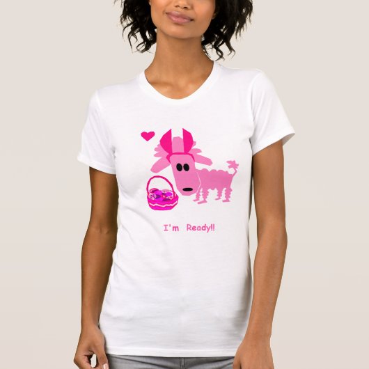 PinkyPoodle Easter T-shirt (Voorkant)