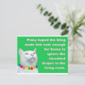 Pinky's Bling Briefkaart (Staand voorkant)