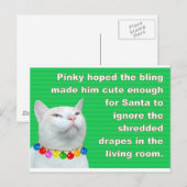 Pinky's Bling Briefkaart (Voorkant / Achterkant)