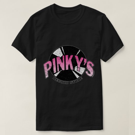 Pinkys Record Store 1 T-shirt (Design voorkant)