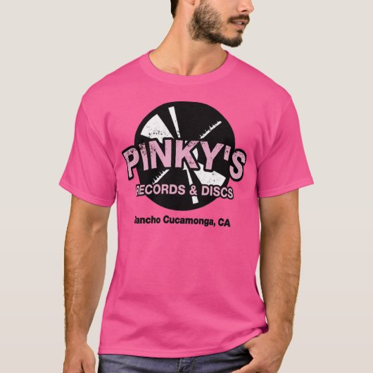 Pinky's Records & Disks T-shirt (Voorkant)
