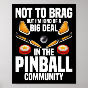 Pinll Machine Game Grote Deal Gamer Enthousiast Pi Poster