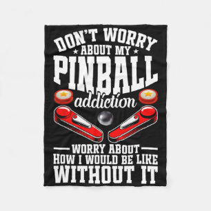 Pinll Speler Fanatieke Verslaafde Gamer Pinller  Fleece Deken