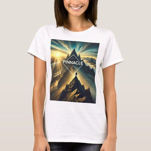 Pinnacle Achievement T-Shirt – Omarm de piek (Voorkant)