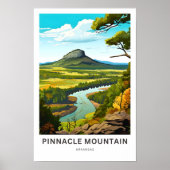 Pinnacle Mountain Arkansas Reisprint Poster (Voorkant)