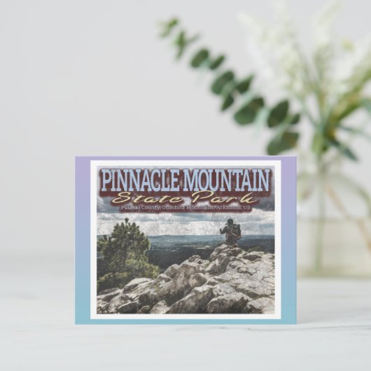 PINNACLE MOUNTAIN - QUACHITA MOUNTAINS - ARKANSAS BRIEFKAART (Staand voorkant)