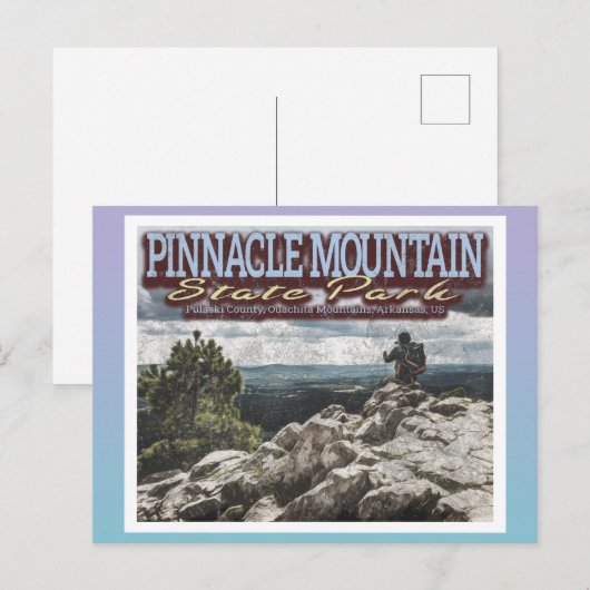 PINNACLE MOUNTAIN - QUACHITA MOUNTAINS - ARKANSAS BRIEFKAART (Voorkant / Achterkant)
