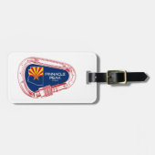 Pinnacle Peak Arizona Rock Climbing Karabiner Bagagelabel (Voorkant horizontaal)