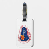 Pinnacle Peak Arizona Rock Climbing Karabiner Bagagelabel (Achterkant verticaal)