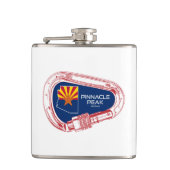 Pinnacle Peak Arizona Rock Climbing Karabiner Heupfles (Voorkant)