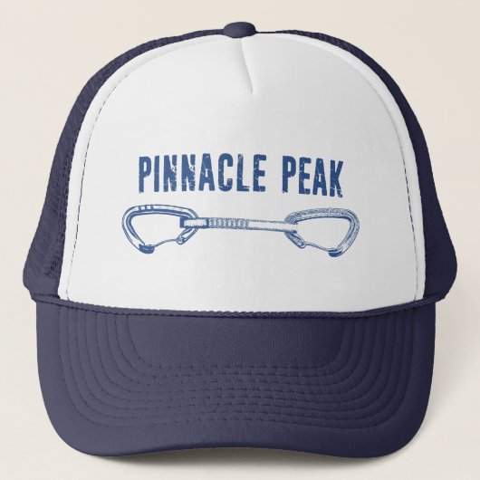 Pinnacle Peak Arizona Rots klimmen Quickdraw Trucker Pet (Voorkant)