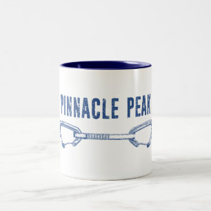 Pinnacle Peak Arizona Rots klimmen Quickdraw Tweekleurige Koffiemok