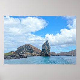 Pinnacle Rock, Bartolomé-eiland, Galápagos-eilande Poster