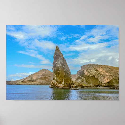 Pinnacle Rock, Bartolomé-eiland, Galápagos-eilande Poster (Voorkant)