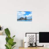 Pinnacle Rock, Bartolomé-eiland, Galapagoseilanden Poster (Thuiskantoor)