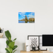 Pinnacle Rock, Bartolomé-eiland, Galapagoseilanden Poster (Thuiskantoor)