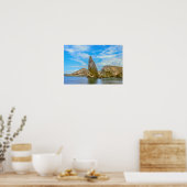 Pinnacle Rock, Bartolomé-eiland, Galapagoseilanden Poster (Keuken)
