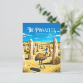Pinnacles Desert Australië Briefkaart (Staand voorkant)