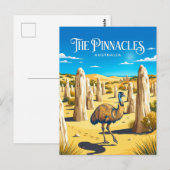 Pinnacles Desert Australië Briefkaart (Voorkant / Achterkant)