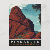Pinnacles Nationaal Monument, CA, Reizen Briefkaart (Voorkant)