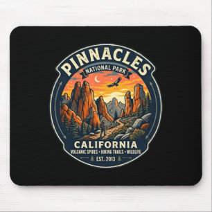 Pinnacles nationaal park california retro wandelen muismat