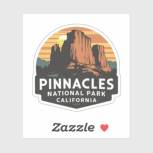 Pinnacles Nationaal Park Embleem Sticker