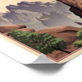 Pinnacles Nationaal Park Litho Kunstwerk Poster (Hoek)