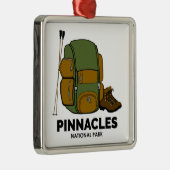 Pinnacles National Park Backpack Metalen Ornament (Rechts)