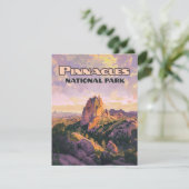 Pinnacles National Park Buttes California Kaart (Staand voorkant)