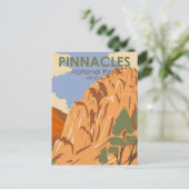 Pinnacles National Park California  Briefkaart (Staand voorkant)
