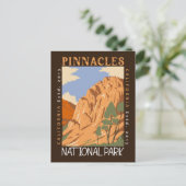 Pinnacles National Park California Distress Briefkaart (Staand voorkant)