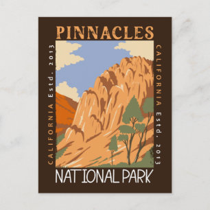 Pinnacles National Park California Distress Briefkaart