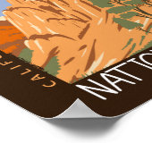 Pinnacles National Park California Distress Poster (Hoek)