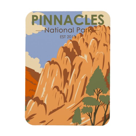 Pinnacles National Park California Magneet (Verticaal)