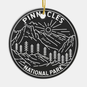 Pinnacles National Park California Monoline Keramisch Ornament