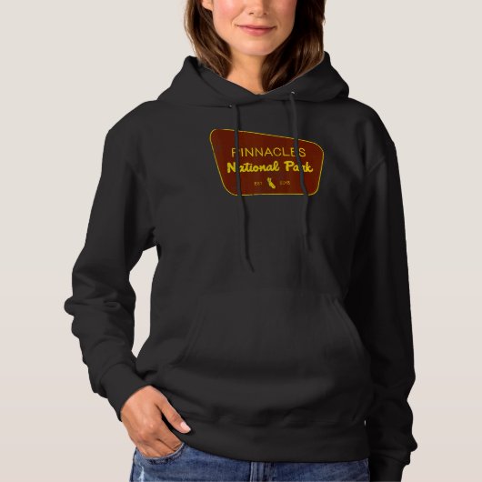 Pinnacles National Park California Natuur Distress Hoodie (Voorkant)