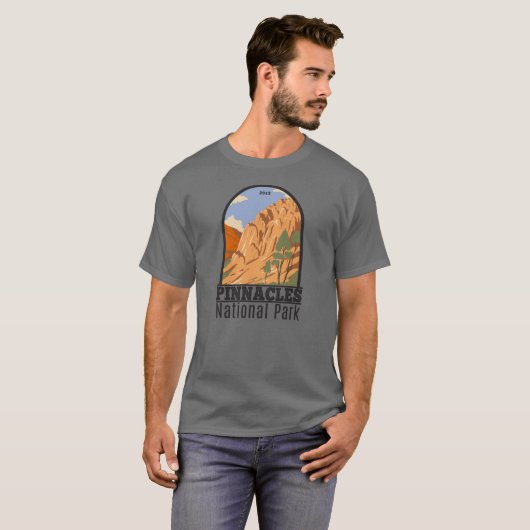 Pinnacles National Park California  T-shirt (Voorkant volledig)