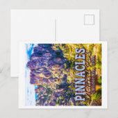 PINNACLES NATIONAL PARK - CALIFORNIA VERENIGDE STA BRIEFKAART (Voorkant / Achterkant)