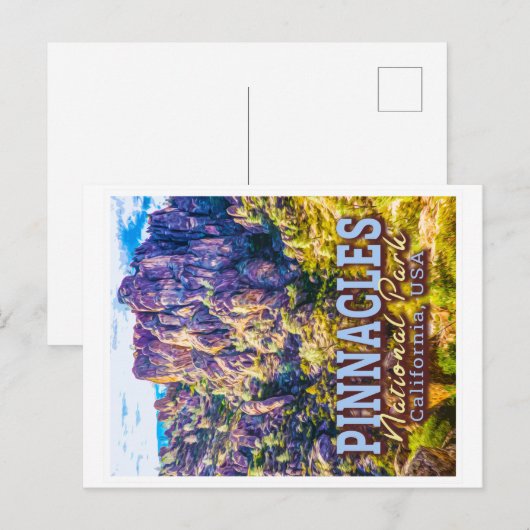 PINNACLES NATIONAL PARK - CALIFORNIA VERENIGDE STA BRIEFKAART (Voorkant / Achterkant)