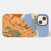Pinnacles National Park Californië Vintage iPhone Hoesje (Achterkant horizontaal)