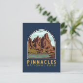 Pinnacles National Park  Emblem Briefkaart (Staand voorkant)