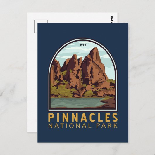 Pinnacles National Park  Emblem Briefkaart (Voorkant / Achterkant)