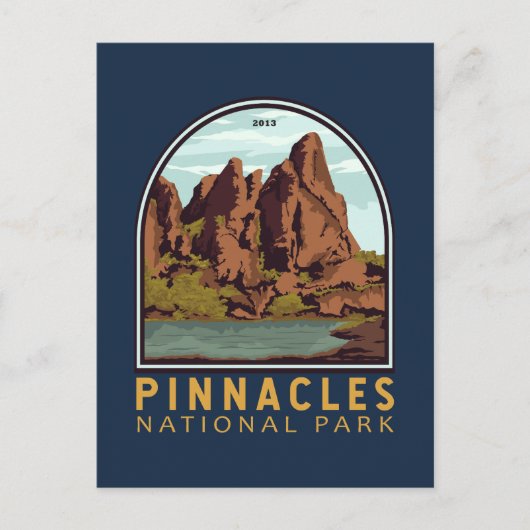 Pinnacles National Park  Emblem Briefkaart (Voorkant)
