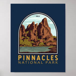 Pinnacles National Park Emblem Poster