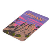 Pinnacles National Park Illustratie Reiskunst Magneet (Linkerzijde)