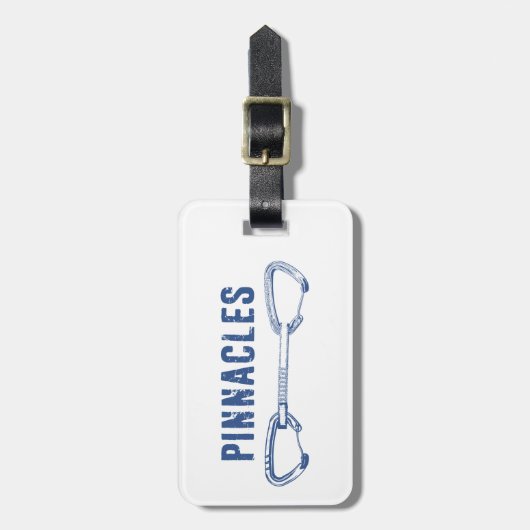 Pinnacles National Park Klimmen Quickdraw Bagagelabel (Voorkant verticaal)