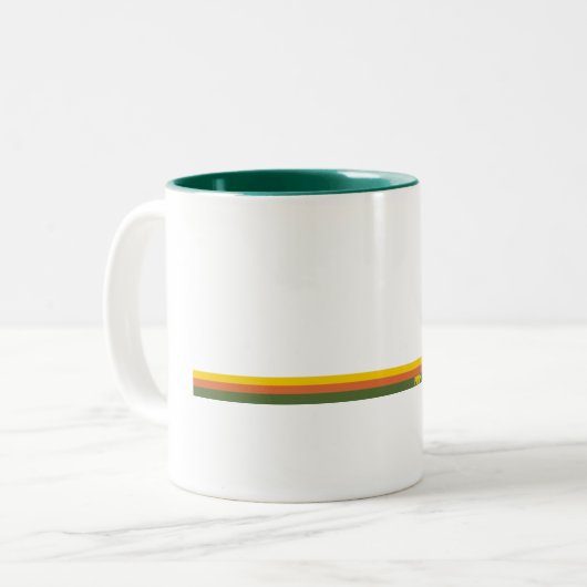 Pinnacles National Park Pine Trees Sun Tweekleurige Koffiemok (Voorkant links)