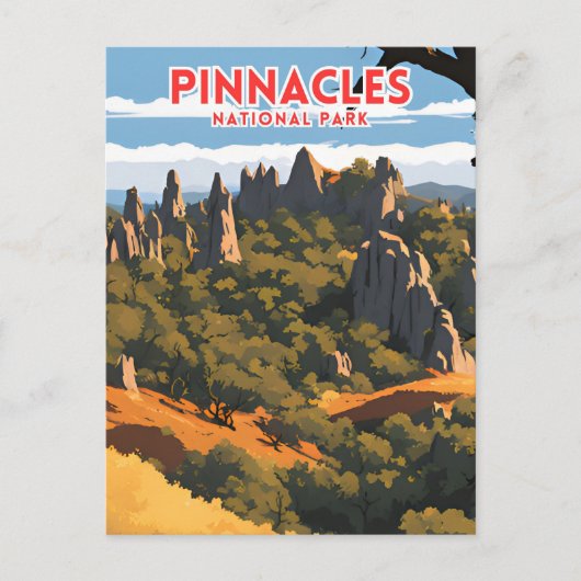 Pinnacles National Park Poster Briefkaart (Voorkant)