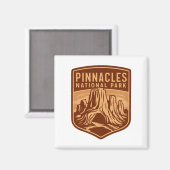 Pinnacles National Park Reizen Embleem Magneet (Voorkant / Achterkant)