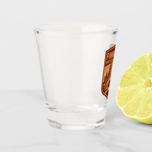 Pinnacles National Park Reizen Embleem Shot Glas (Links)
